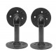 4 pcs Steampunk Industrial Steel Pipe Scaffold Board Shelf Brackets 4 pcs Steampunk Industrial Steel Pipe Scaffold Board Shelf Brackets