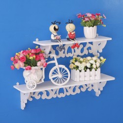 Wall Shelves Hanging Shelves One  word Shelves TV Background Set Three Shelves Living Room Bedroom