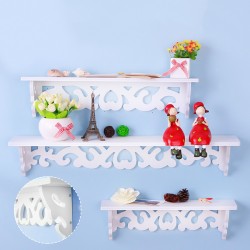3 Pcs Wall Mounted Storage Rack Wall Shelf TV Wall Hanging Storage Shelf Rack for Home Living Room Decor