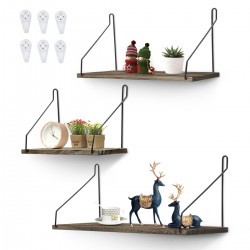 3Pcs set Wall Mounted Shelves Floating Storage Rack Holder Space Saving Organizer Display Stand Home Office Decor