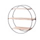 Round Metal Black Shelf Retro Metal Wood Wall mounted Storage Rack Industrial Style Rack Round Metal Black Shelf Retro Metal Wood Wall mounted Storage Rack Industrial Style Rack