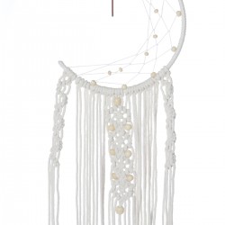 Handmade Crochet Lace Tapestry Moon Owl Woven Tassel Wall Decoration Decor Hanging Tapestry Home Wedding Decor Ornament