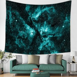 3D Print Tapestry Wall Hanging Green Magic Galaxy Decorative Wall Carpet Bed Sheet Magic Galaxy Home Decor