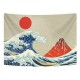 Wall Hanging Tapestry Polyester Great Wave Mount Fuji Mountain Pattern Tapestry For Dorm Bedroom Living Room Decoration Wall Hanging Tapestry Polyester Great Wave Mount Fuji Mountain Pattern Tapestry For Dorm Bedroom Living Room Decoration